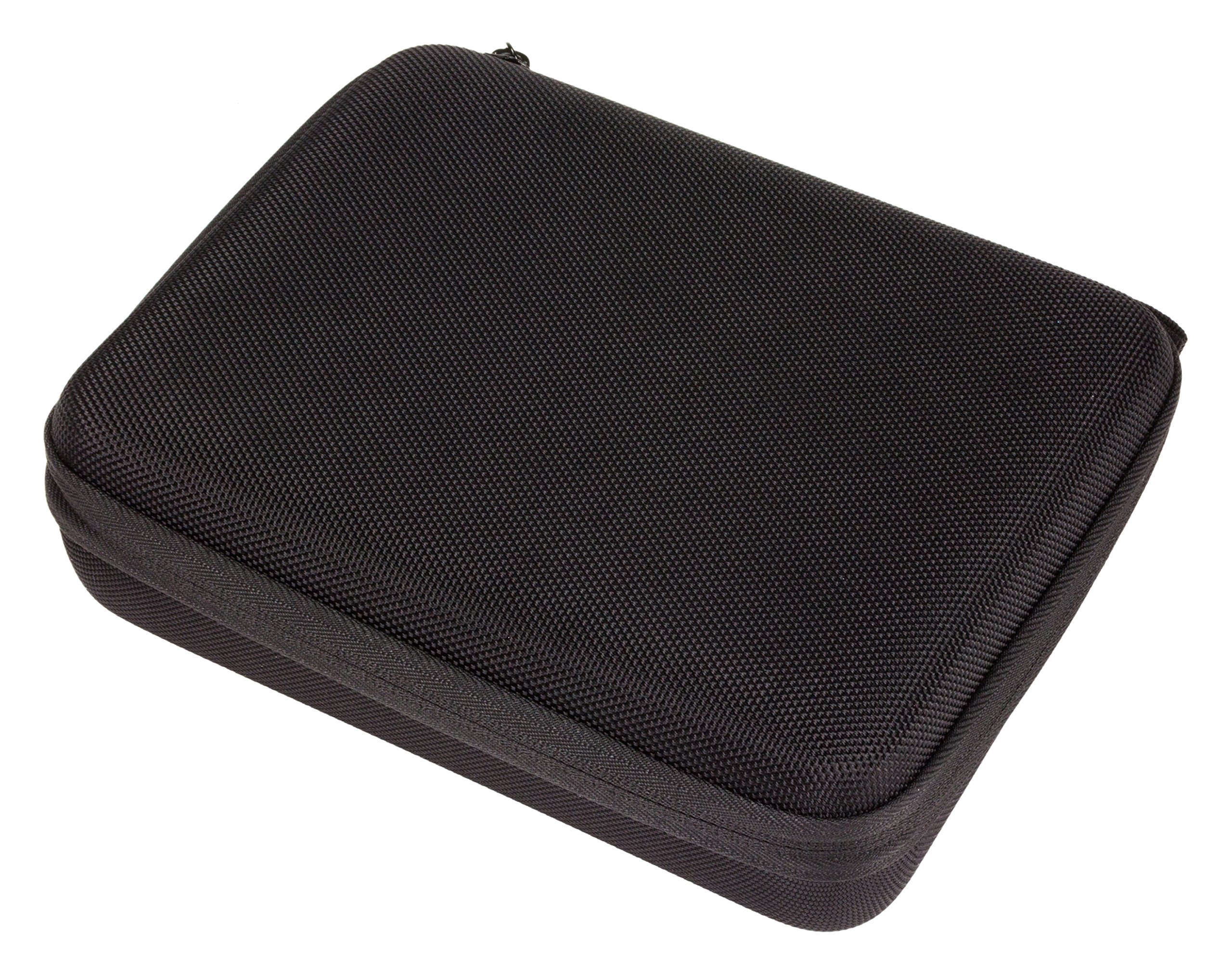 KVACTIONCASM Medium Hard Zipped Travel Case for Tour M Action Camera - Durable Black Protective Cover for Travel, Hiking & Outdoor Adventures
