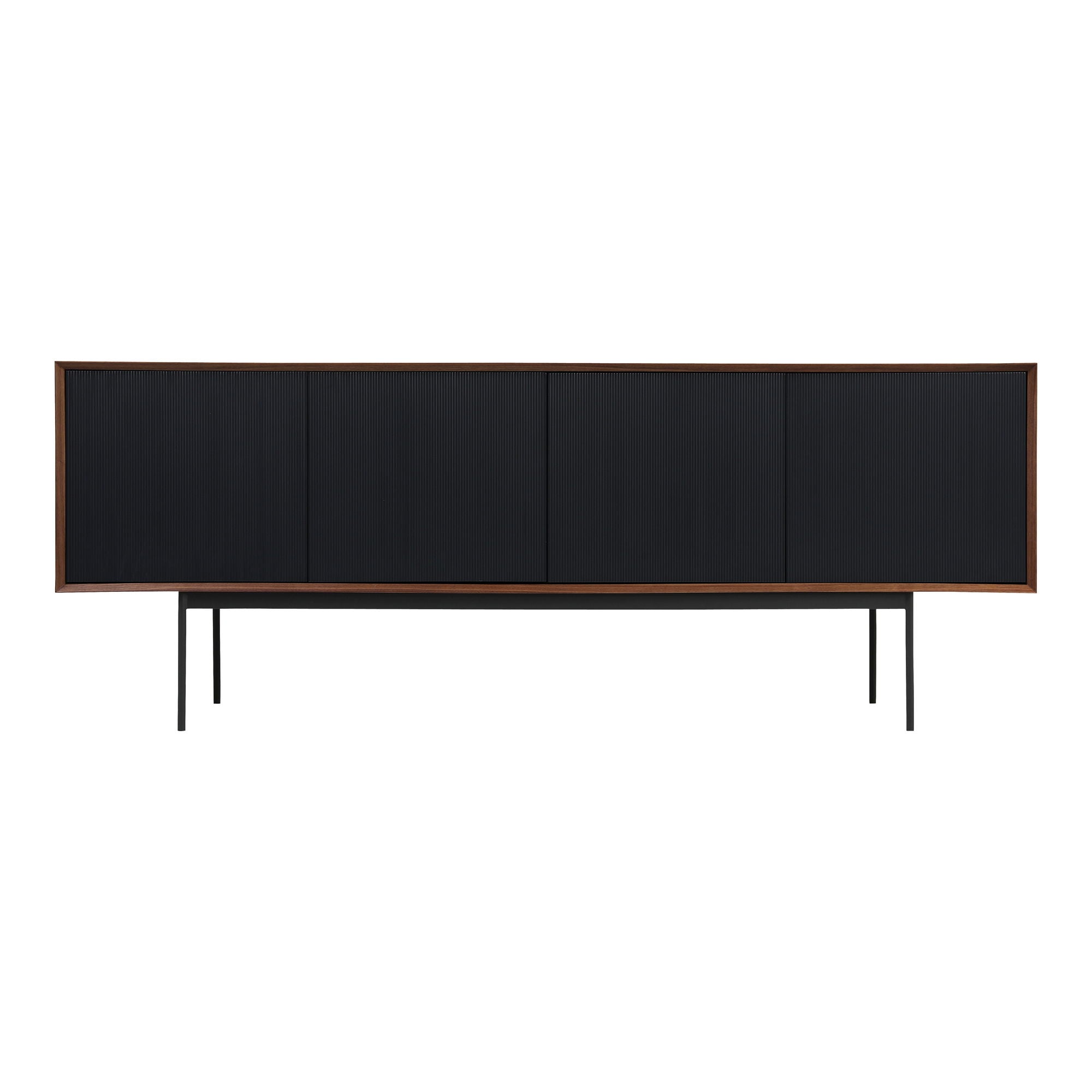 Araya Modern Sideboard with Walnut Veneer - Stylish Storage Cabinet for Living Room, Dining Room, or Entryway
