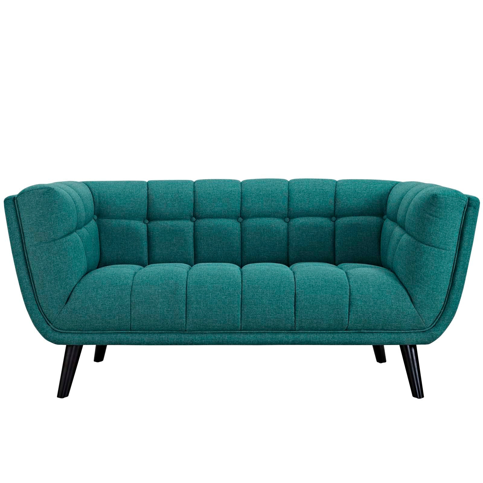 Bestow 2-Piece Upholstered Fabric Loveseat and Armchair Set - Modern Living Room Furniture for Small Spaces, Apartments & Cozy Home Decor