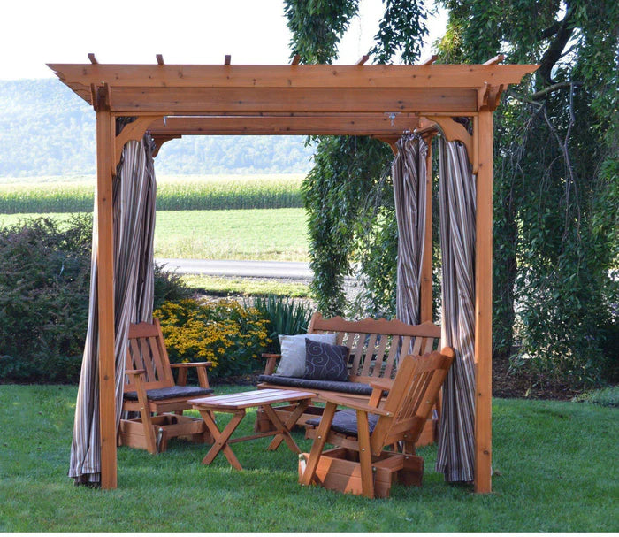 Regallion Outdoor Wooden Pergola Kit with Swing Hangers - 6x8, 8x8 & 8x10 Sizes - Perfect for Backyard, Garden, Patio & Deck Shade Structure