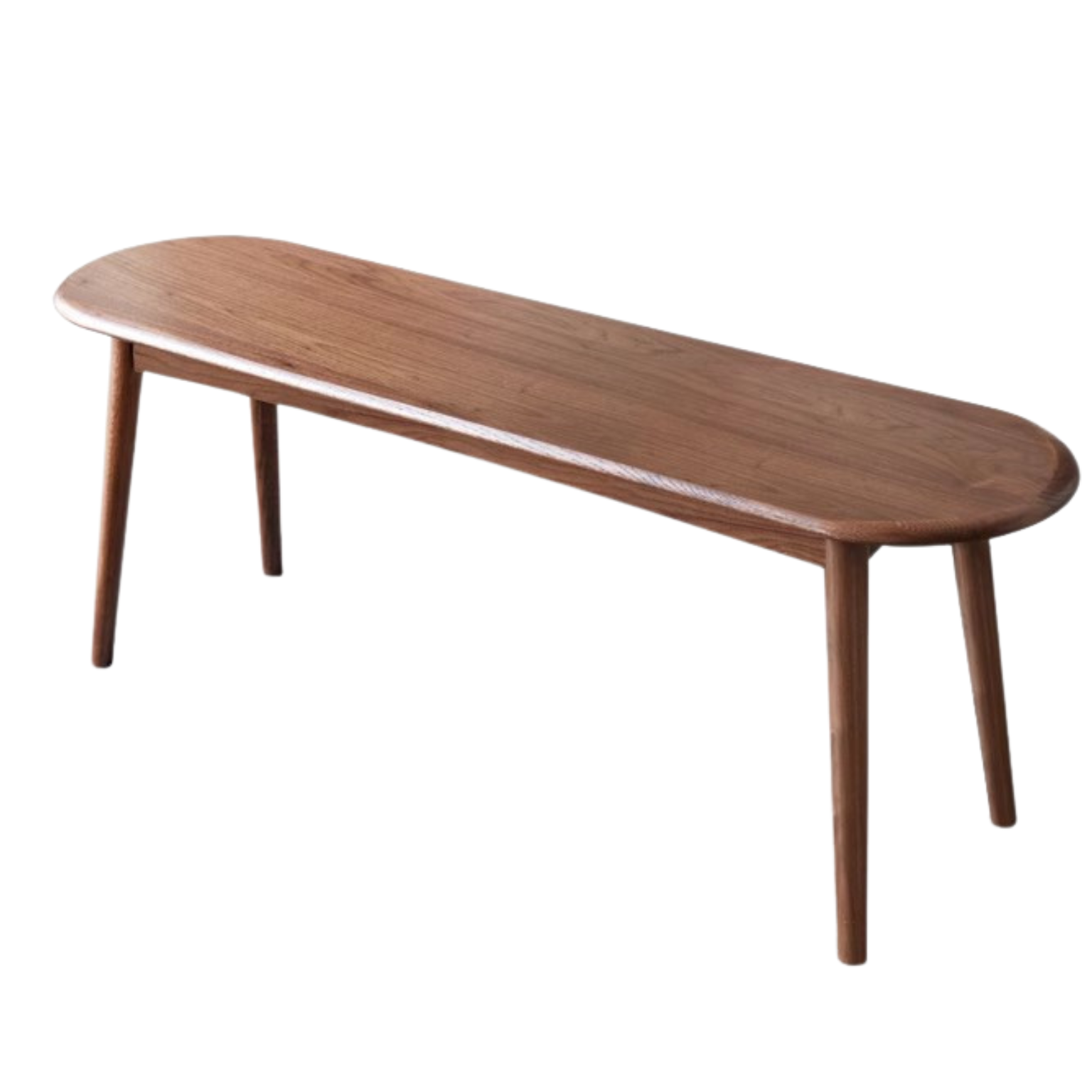 55.1x11.8x16.1 inch / 140x30x41 сm / Walnut Color / Oak Bench  / WORLDWIDE DELIVERY 5-6 WEEKS