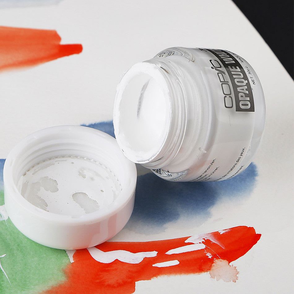 Copic Opaque White 10ml - Premium White Ink for Artists & Illustrators - Perfect for Highlighting, Touch-ups & Mixed Media Art Projects