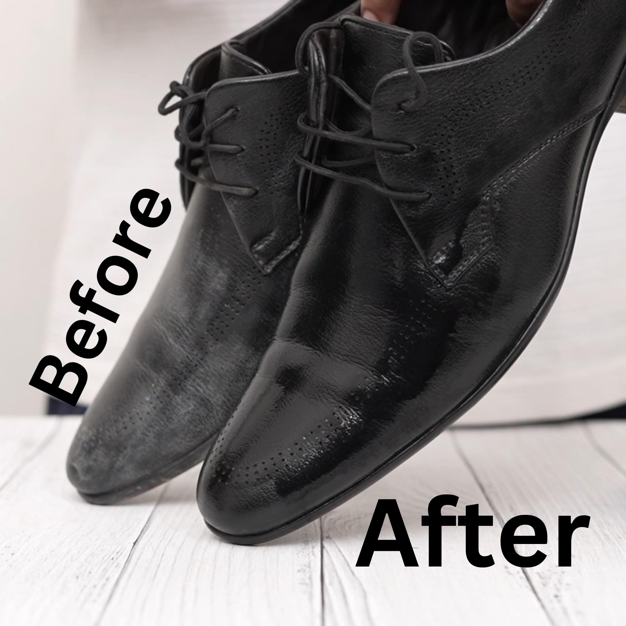 ROGZI Shoe Care Kit - Quick Shine Shoe Shining Sponge for Instant Leather Polishing | Premium Liquid Shoe Polish for Shine & Protection | Perfect for Dress Shoes, Boots & Leather Accessories