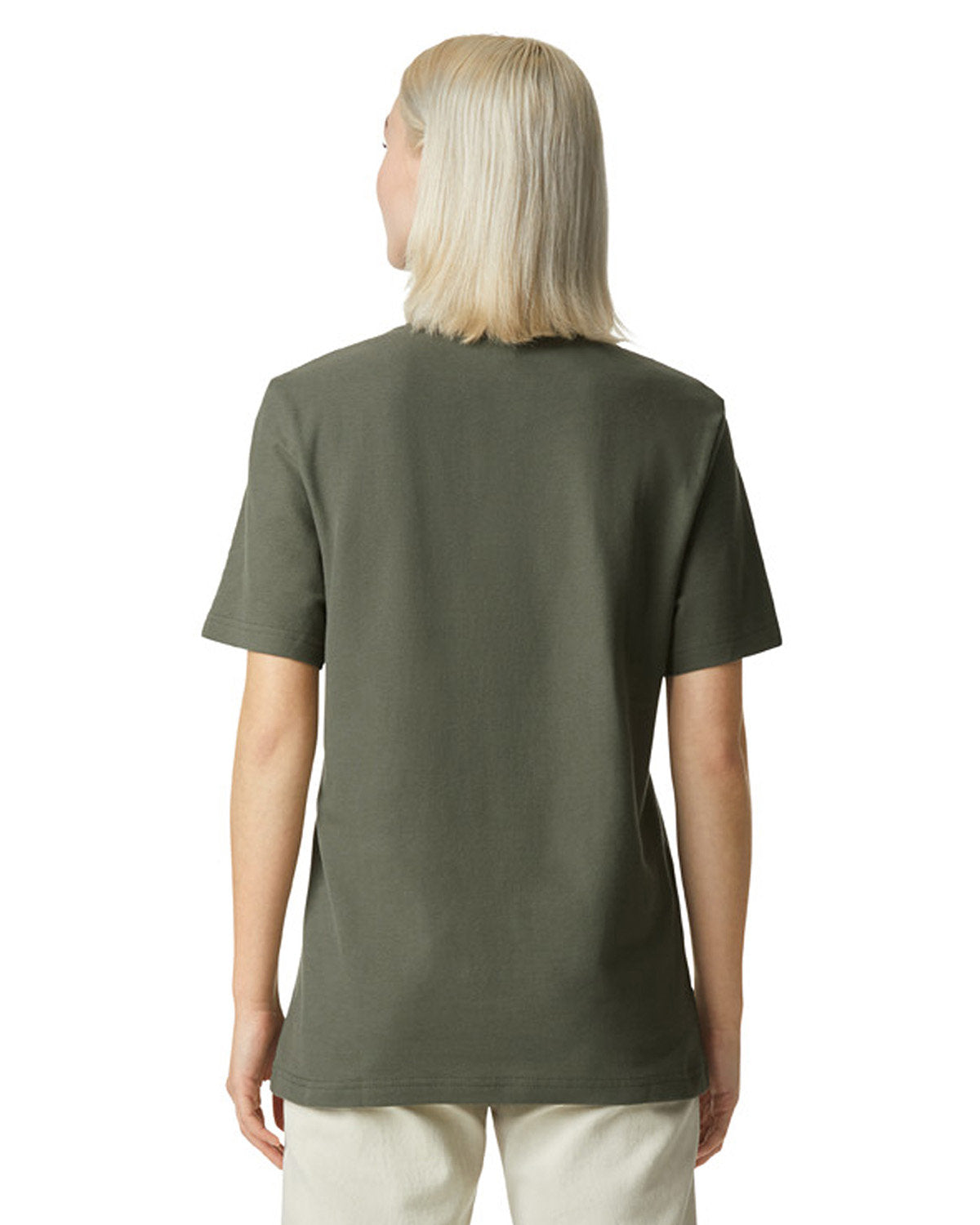 American Apparel 1PQ Unisex Mockneck Pique T-Shirt - Comfortable Cotton Crewneck Tee for Men & Women - Perfect for Casual Wear, Layering, and Everyday Outfits