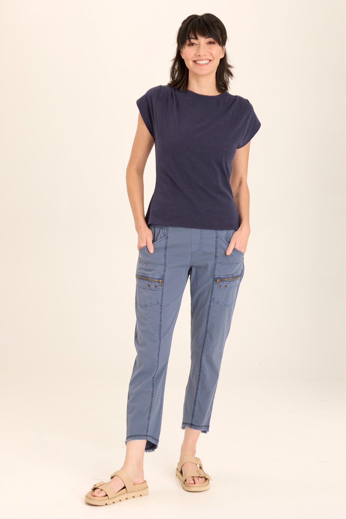 Acker Women's Slim Fit Zip-Up Crop Top - Stylish & Comfortable for Casual Wear, Gym, and Outfits