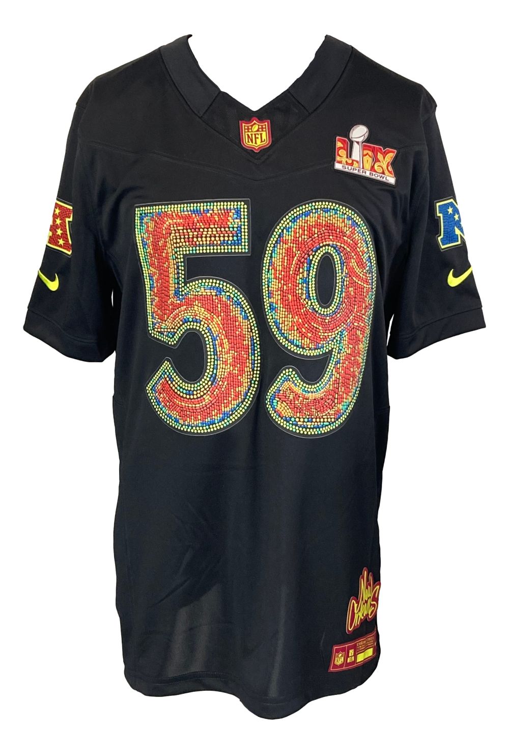 Josh Sweat Signed Philadelphia Eagles Super Bowl LIX Nike Limited Jersey - Authentic Autograph, 2.5 Sacks - Perfect for Eagles Fans, Sports Memorabilia Collectors & Game Day Display