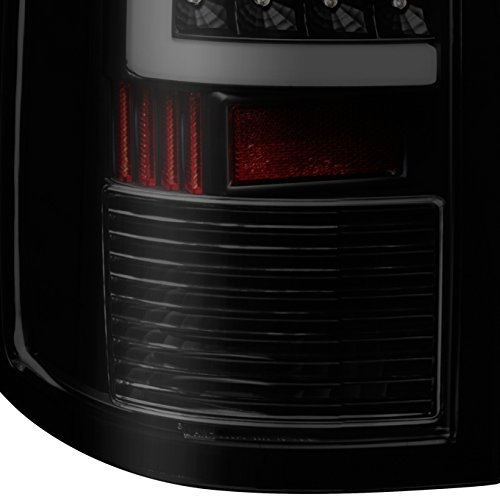 AKKON Black Smoked LED Tube Tail Lights for 2009-2018 Dodge Ram 1500 & 2010-2018 2500/3500 - Durable Pair Housing Set | Upgrade Your Truck's Rear Lighting for Better Visibility and Style