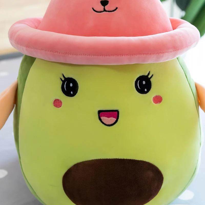 Giant Squishy Avocado Plush Toy - Extra Large Soft Stuffed Avocado Pillow for Kids & Adults - Perfect for Stress Relief, Home Decor, and Cuddling