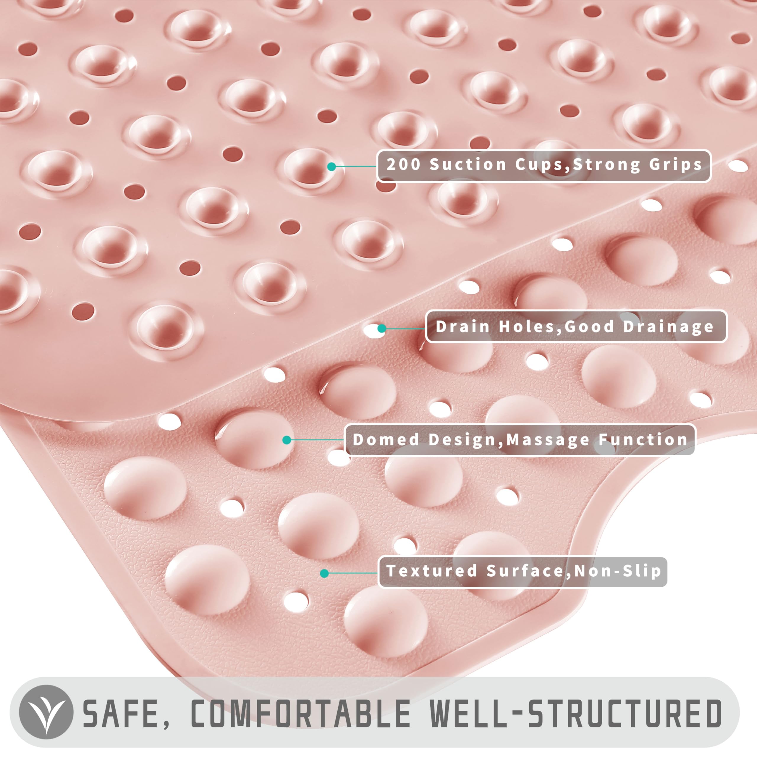 Non-Slip Shower Mat for Bathtub - 40