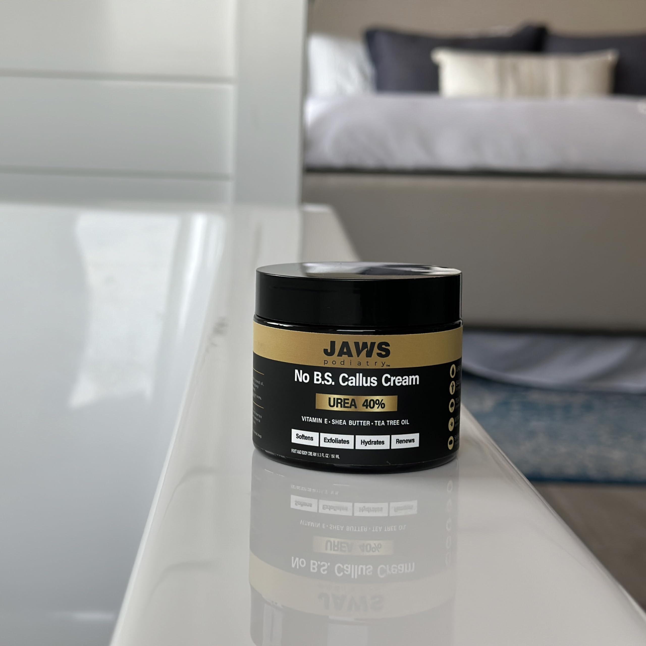 40% Urea Foot Cream for Callus Removal - Moisturizing & Exfoliating Treatment for Dry Cracked Heels, Hands, Knees & Elbows - Skin Renewal & Hydration Therapy - Perfect for Pedicures, Winter Foot Care & Cracked Skin Repair