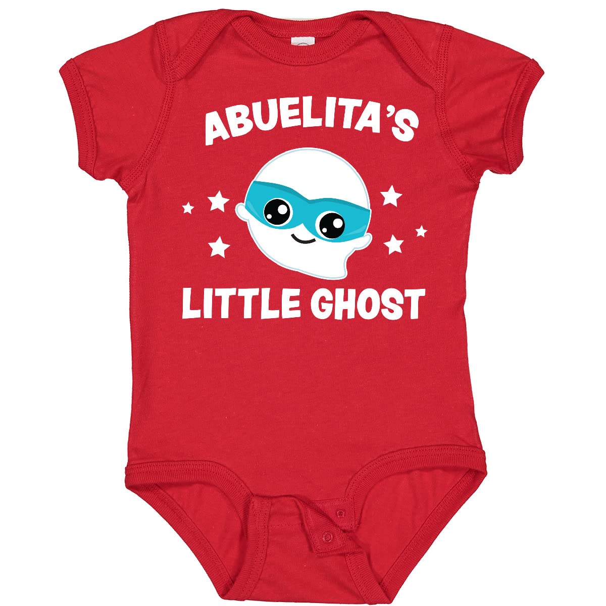 Inktastic Cute Abuelita's Little Ghost with Stars Baby Bodysuit - Soft Cotton Onesie for Newborns & Infants - Perfect for Halloween, Diaper Parties & Family Photos