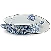 5 Quart Saute Pan with Ocean Swirl Enamel Coating - Nonstick, Oven Safe Cookware for Frying, Searing & Simmering - Perfect for Home Cooking & Professional Kitchens