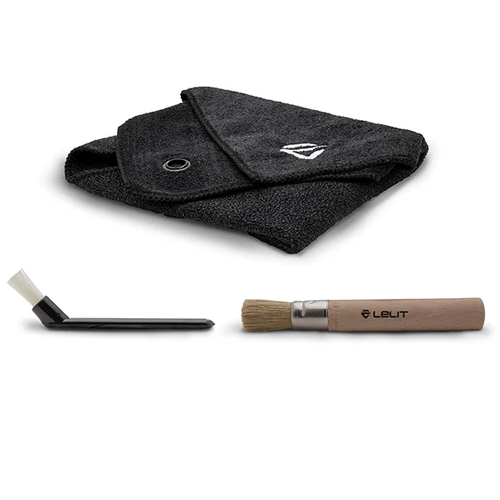 Premium Lelit Microfiber Cleaning Cloth with Soft Brushes - Gentle Scratch-Free Cleaning for Glasses, Lenses, Screens & Electronics - Perfect for Home, Office & Travel Use