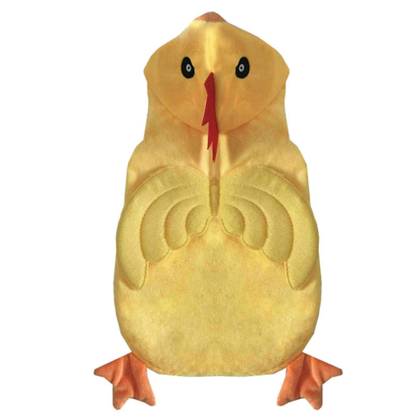 Halloween Pet Costume - 3D Chick Design Flannel Button-Up Sweatshirt for Dogs & Cats | Cute Cosplay Outfit for Halloween Parties & Pet Photo Shoots