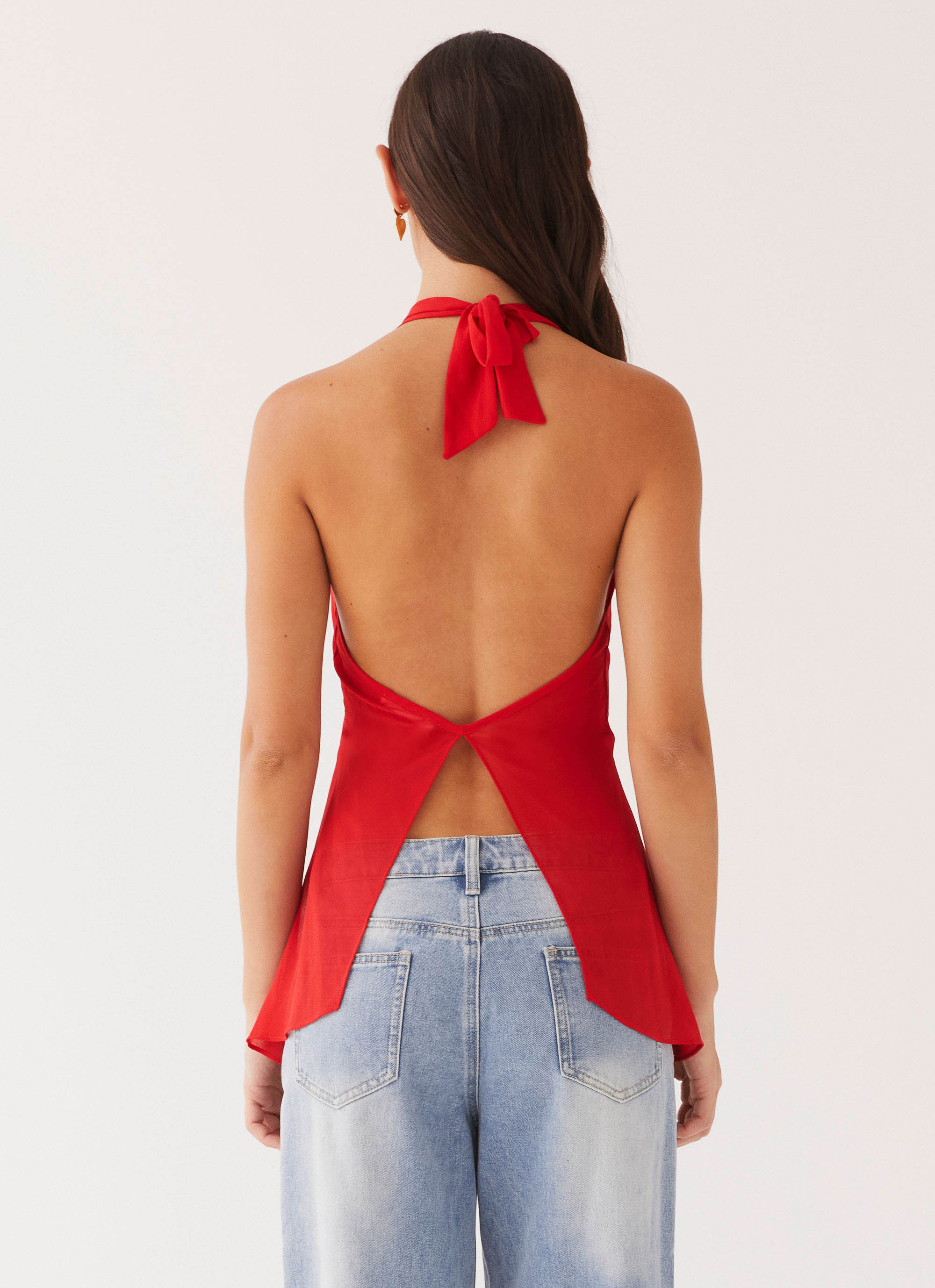 At Last Halterneck Top in Rouge Red - Stylish Women's Summer Fashion for Beach, Party & Casual Wear