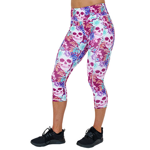 Tropiskull Women's High Waist Leggings - Stylish & Comfortable Workout Pants for Yoga, Running & Gym