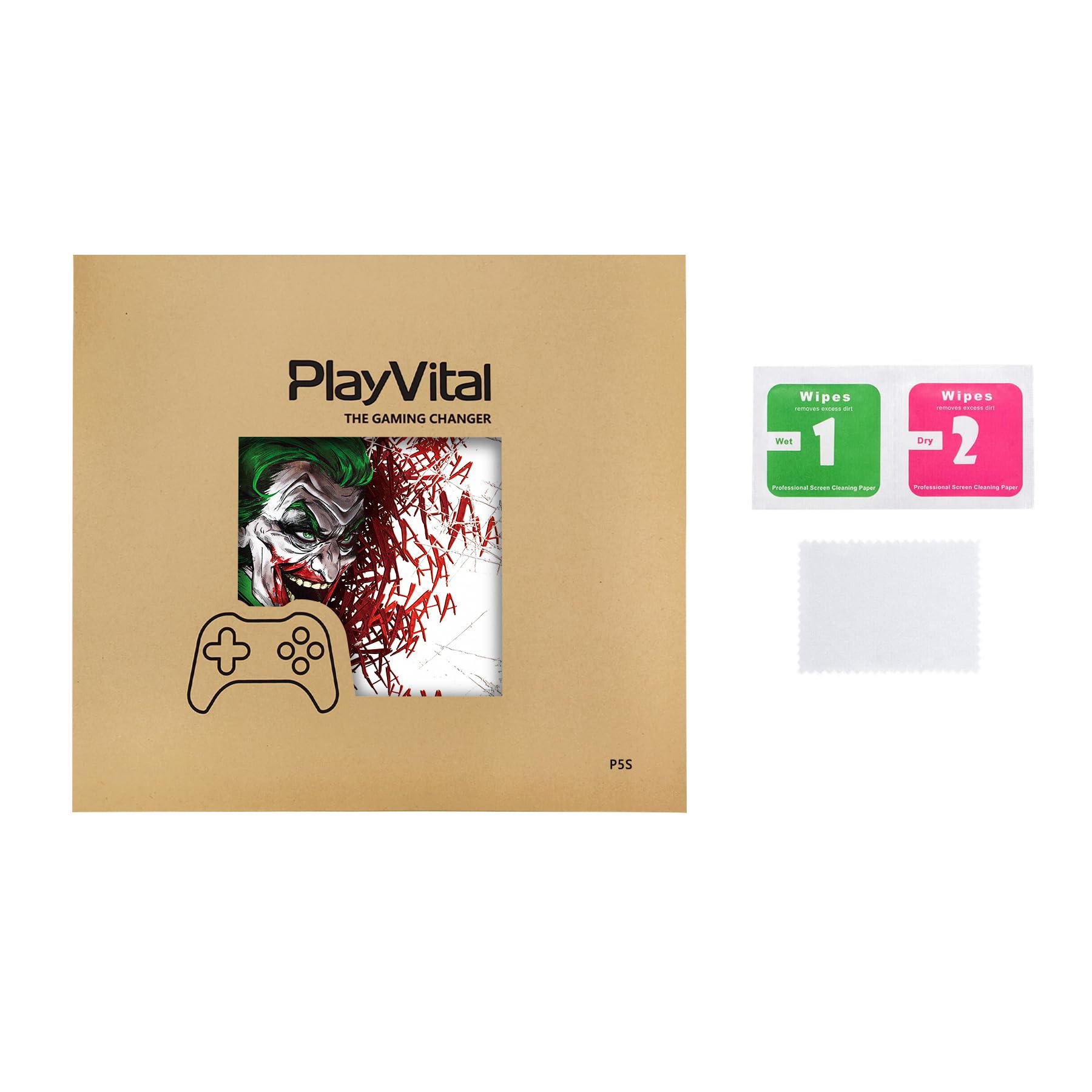 PlayVital PS5 Slim Console Skin Sticker - Vinyl Decal Cover for Controller, Remote, Headset & Charging Base - Durable & Customizable Gaming Accessory - Perfect for Gaming Setups & Personalization