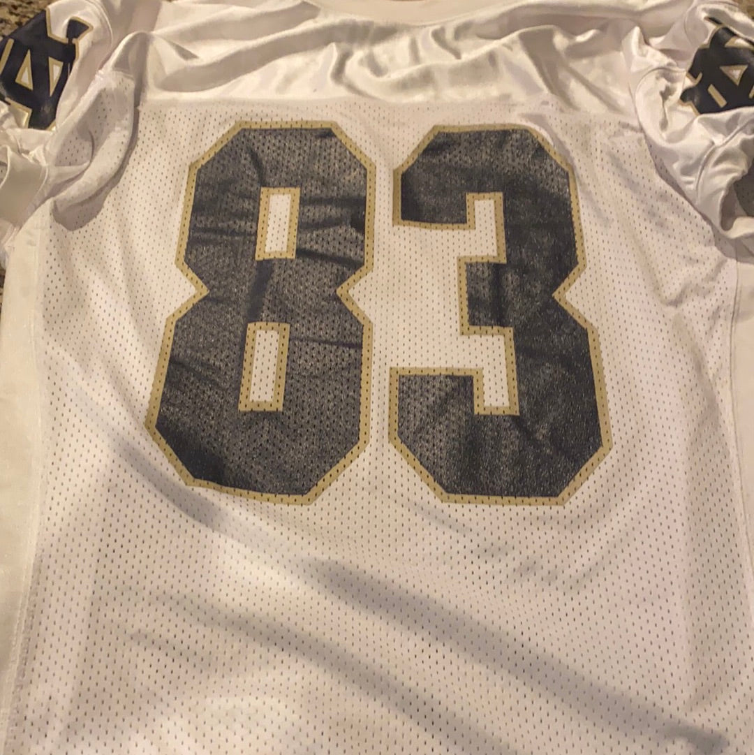 Authentic Under Armour Notre Dame Football Game-Worn Jersey #83 - Perfect for Game Day, Collectors & Sports Memorabilia Enthusiasts