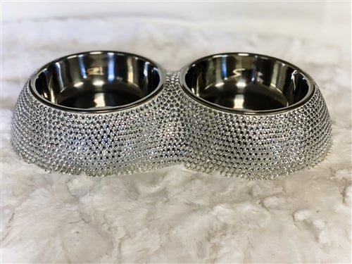 Premium Silver Crystal Dining Bowls Set - Elegant Tableware for Formal Dinners, Parties & Home Decor - 12-Piece Luxury Serving Bowls for Salads, Desserts & Entertaining