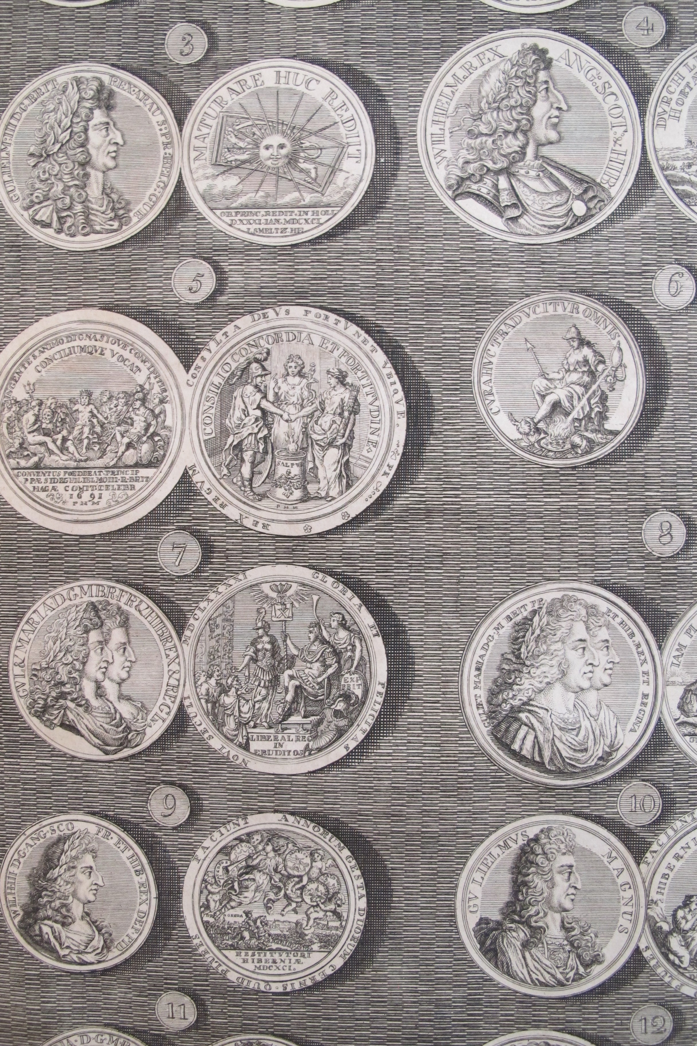 1745 British Regal Medals Set - King William III & Queen Mary - 2-Piece Collectible Coins for History Enthusiasts & Coin Collectors - Perfect for Displays, Gifts & Historical Collections