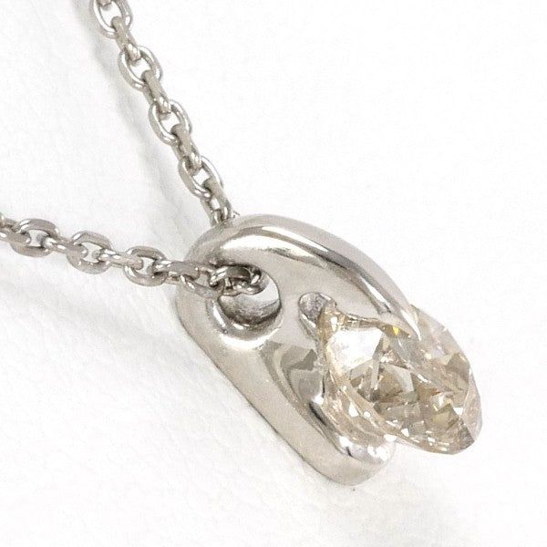 18K White Gold Brown Diamond Necklace - 0.32ct, 40cm (16 Inches) - Elegant Jewelry for Women, Perfect for Weddings, Anniversaries & Special Occasions