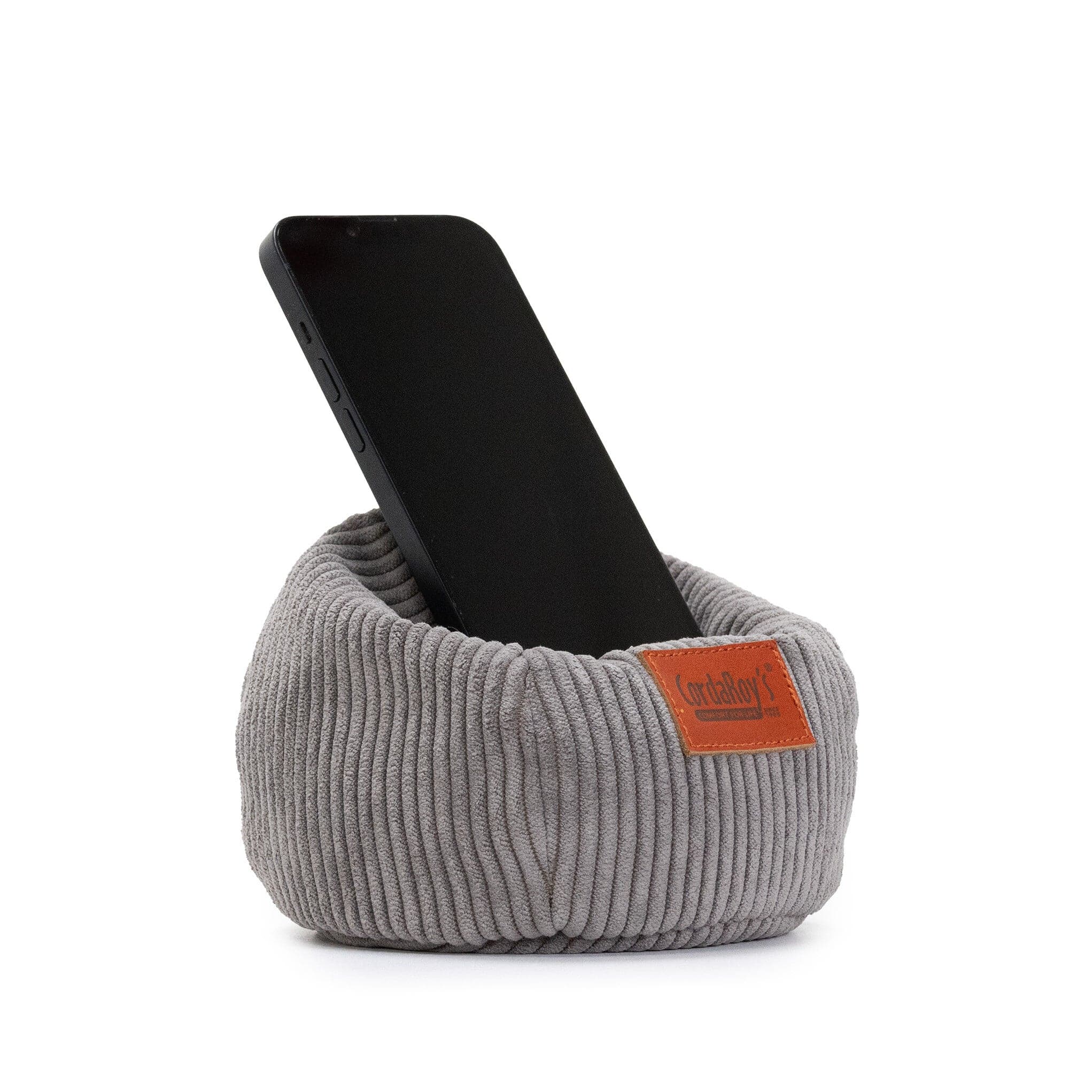 Mini Phone Holder Desk Stand - Soft Corduroy Bean Bag for Smartphones - Perfect for Office, Home, and Car Use