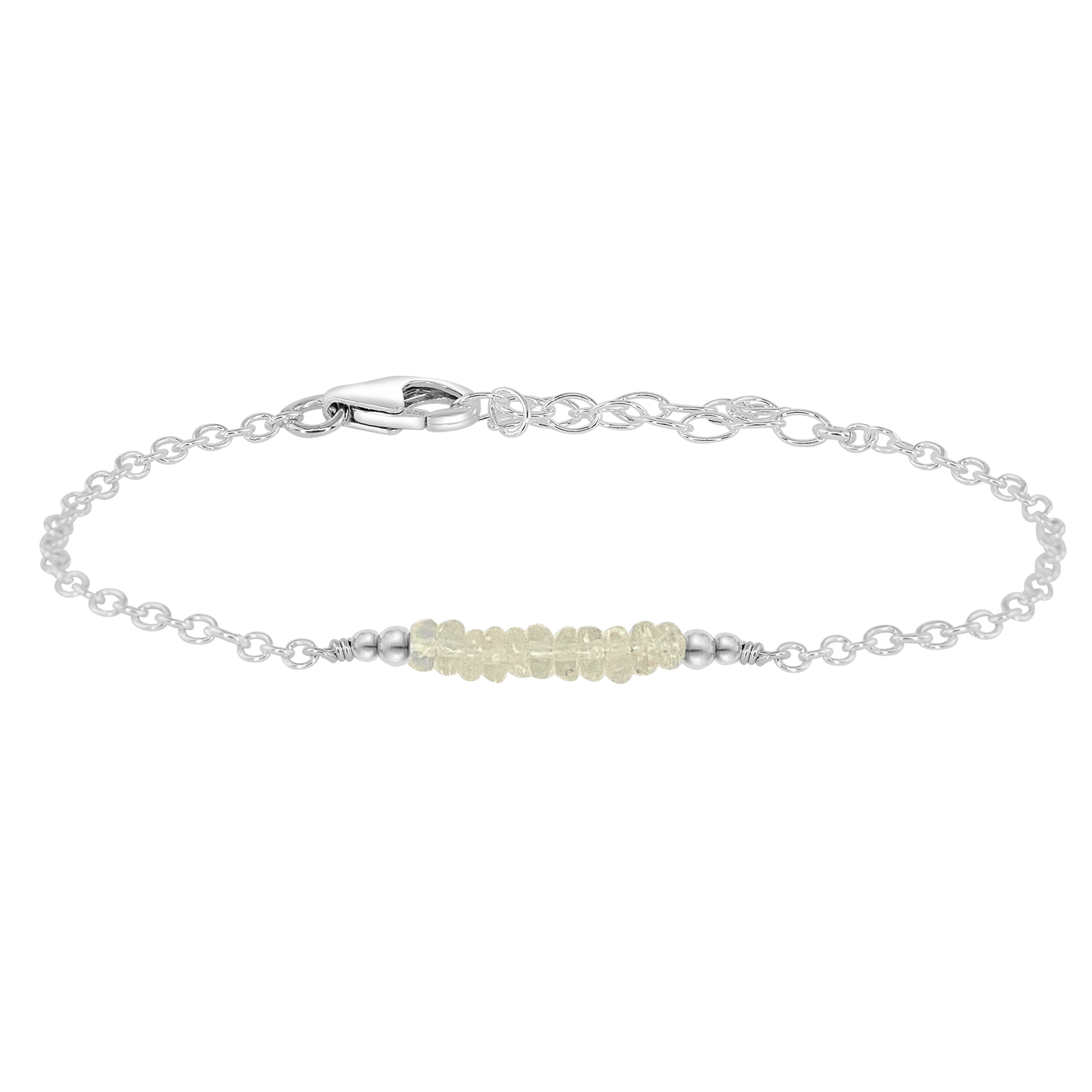 Sparkling Ethiopian Opal Gemstone Faceted Bead Bar Bracelet for Women - Handmade Adjustable Wrap Bracelet for Boho Chic, Yoga & Meditation Jewelry