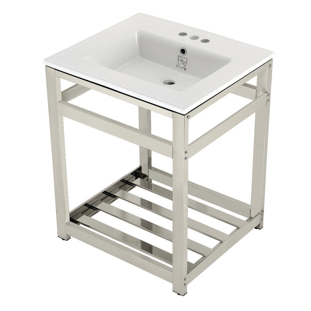 White/Polished Nickel