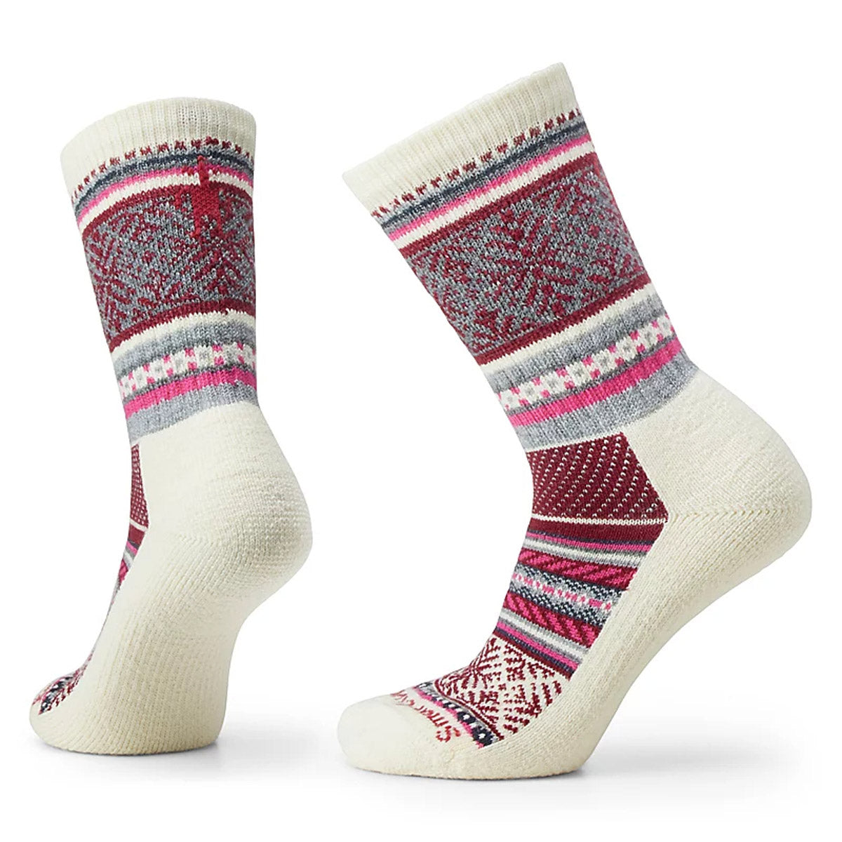 Men's Everyday Fair Isle Sweater Crew Socks - Warm Knit Wool Blend Socks for Winter - Perfect for Casual Wear, Outdoor Activities & Cold Weather