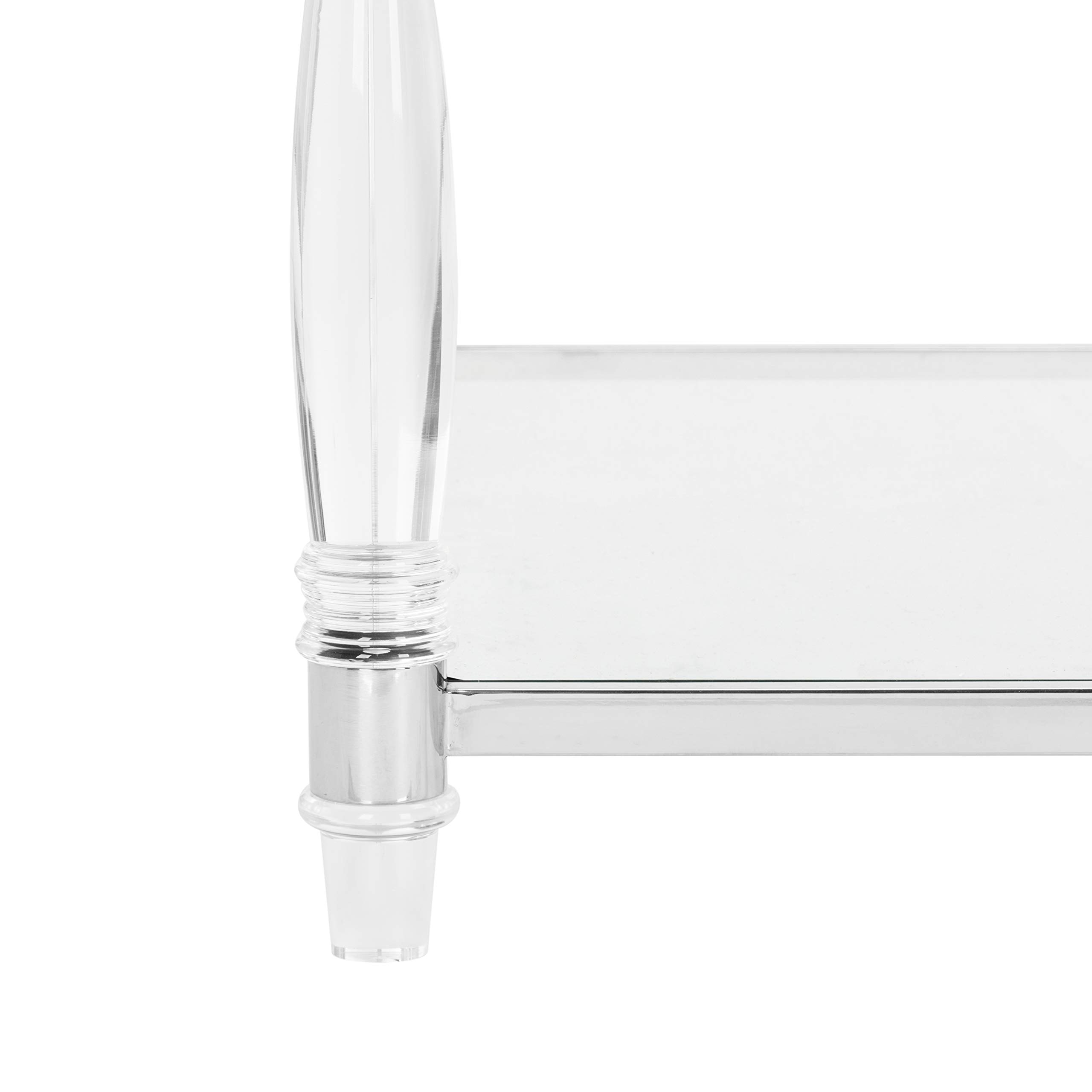 Safavieh Couture Home Isabelle Glam Silver Acrylic Coffee Table - Modern Living Room Centerpiece for Stylish Home Decor