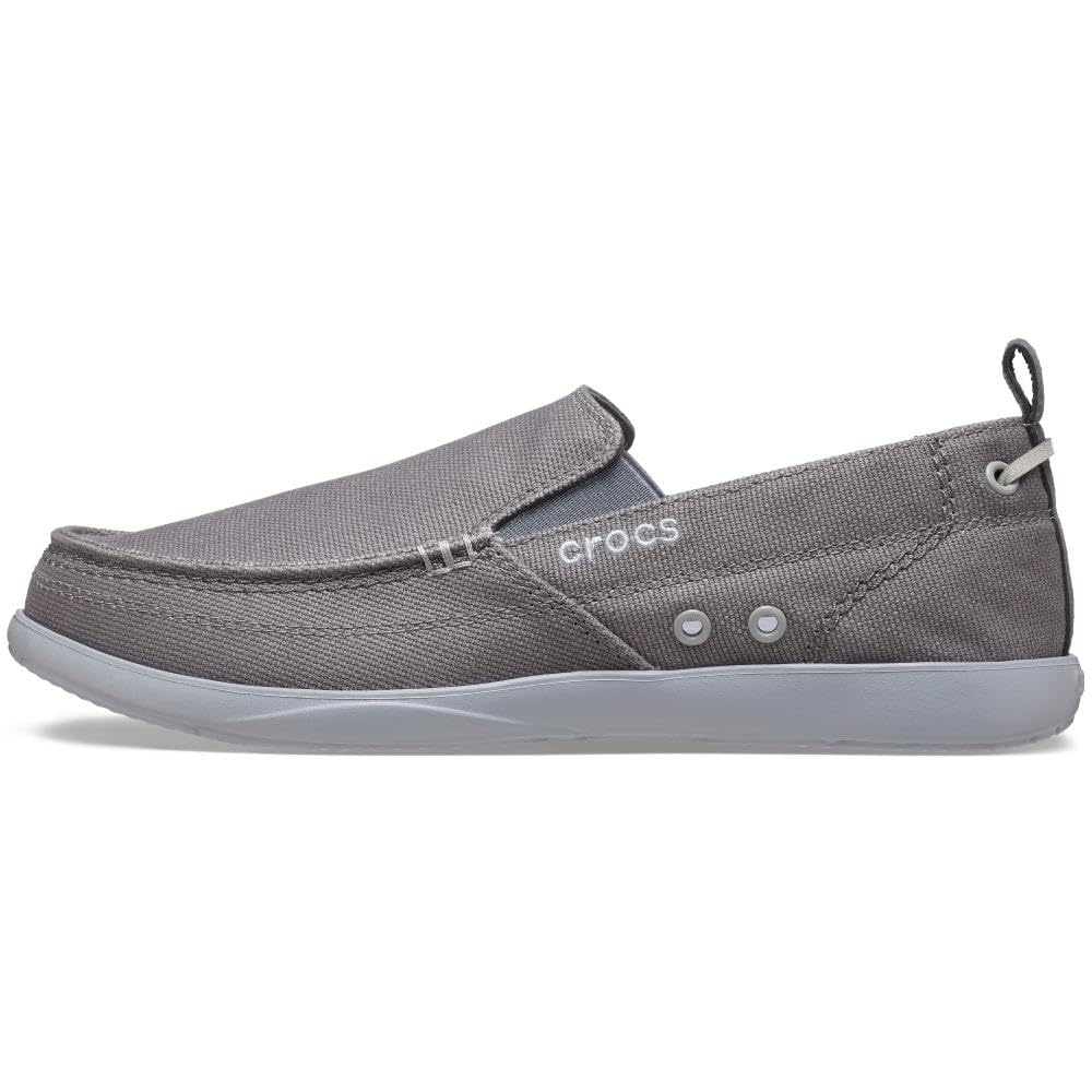 Crocs Men's Walu Slip-On Loafers - Comfortable Casual Walking Shoes for Men | Lightweight & Breathable | Perfect for Work, Travel & Everyday Wear