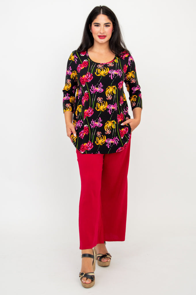 Jazz 3/4 Sleeve Top for Women - Soft Bamboo Fabric - Comfortable & Breathable - Perfect for Dance, Yoga & Casual Wear