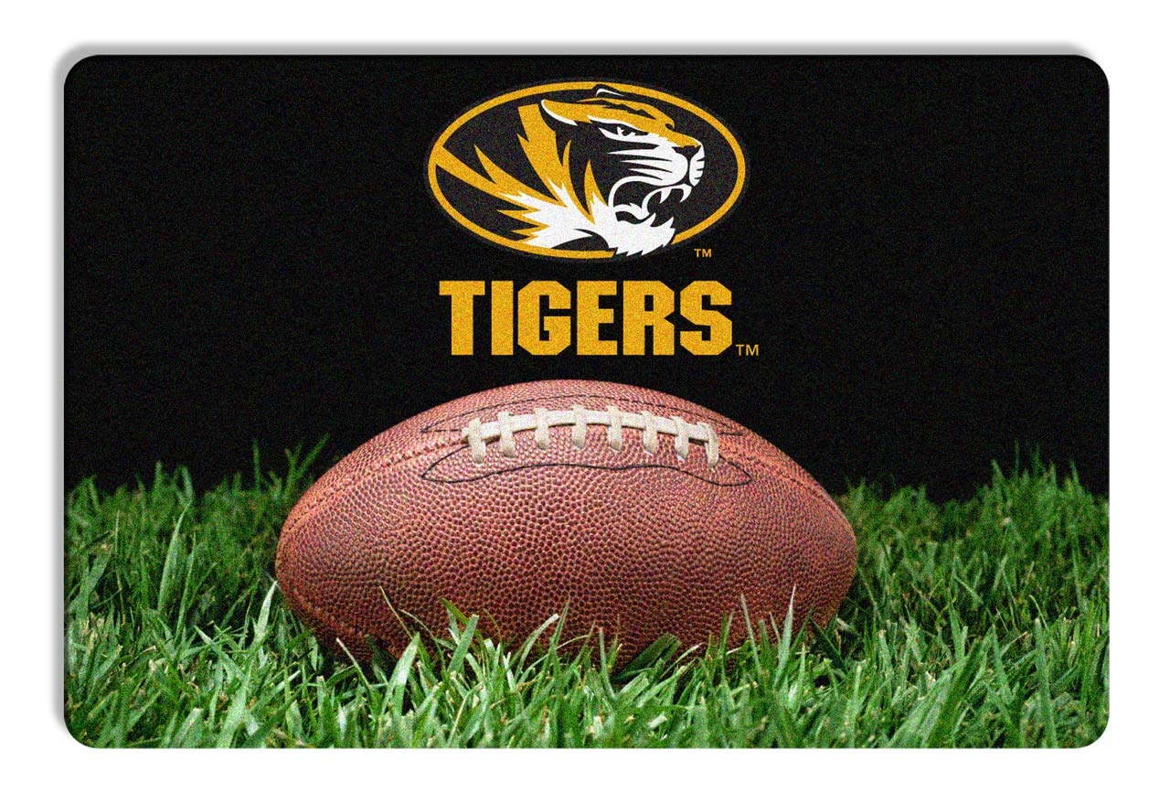 NCAA Missouri Tigers Classic Football Pet Bowl Mat - Large Non-Slip Dog & Cat Feeding Mat for Game Day & Home Decor