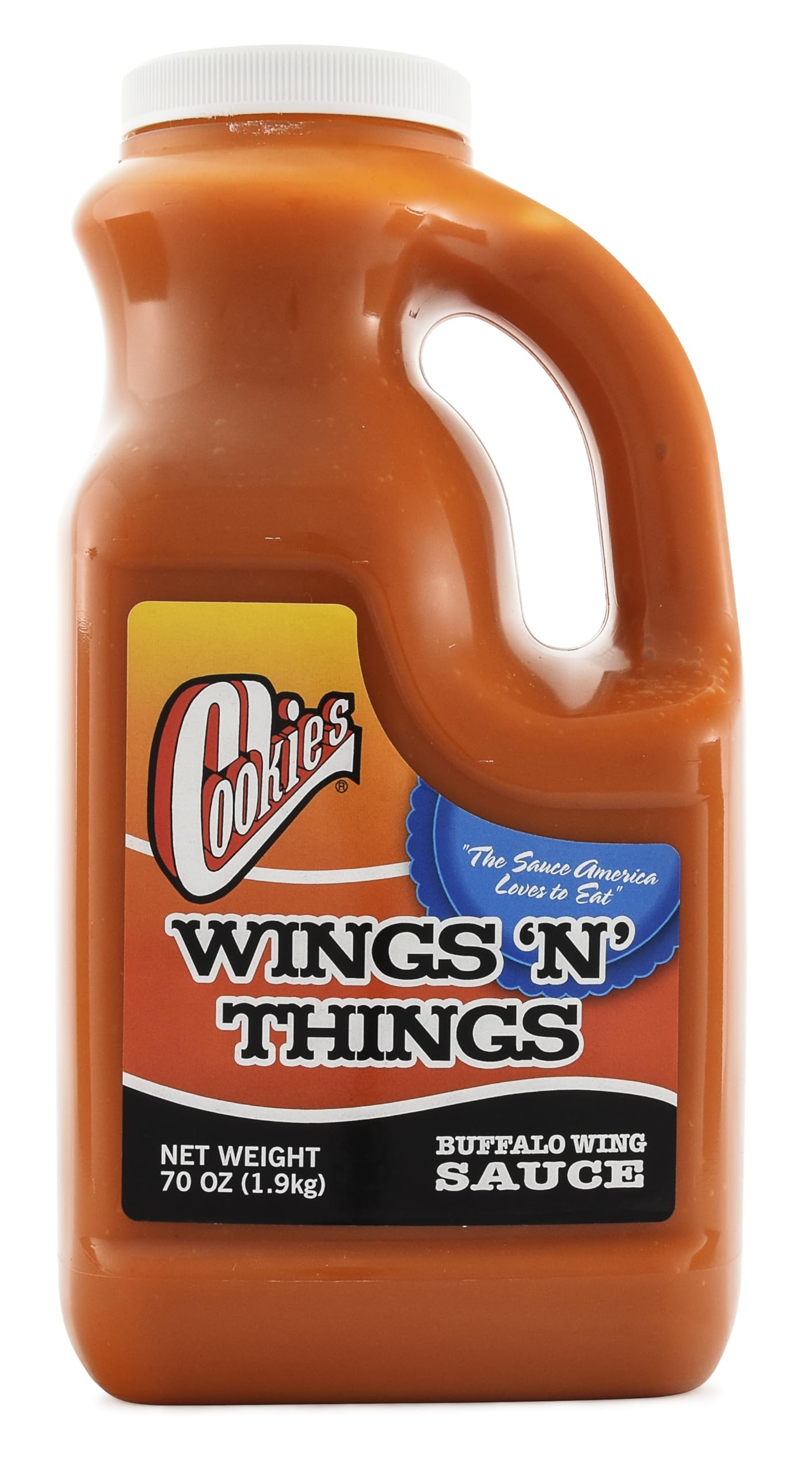 Original Buffalo Wing Sauce by Cookies Wings N Things - 70oz Bottle for Hot Wings, Chicken, Dips & More | Perfect for Parties, Game Days & BBQ