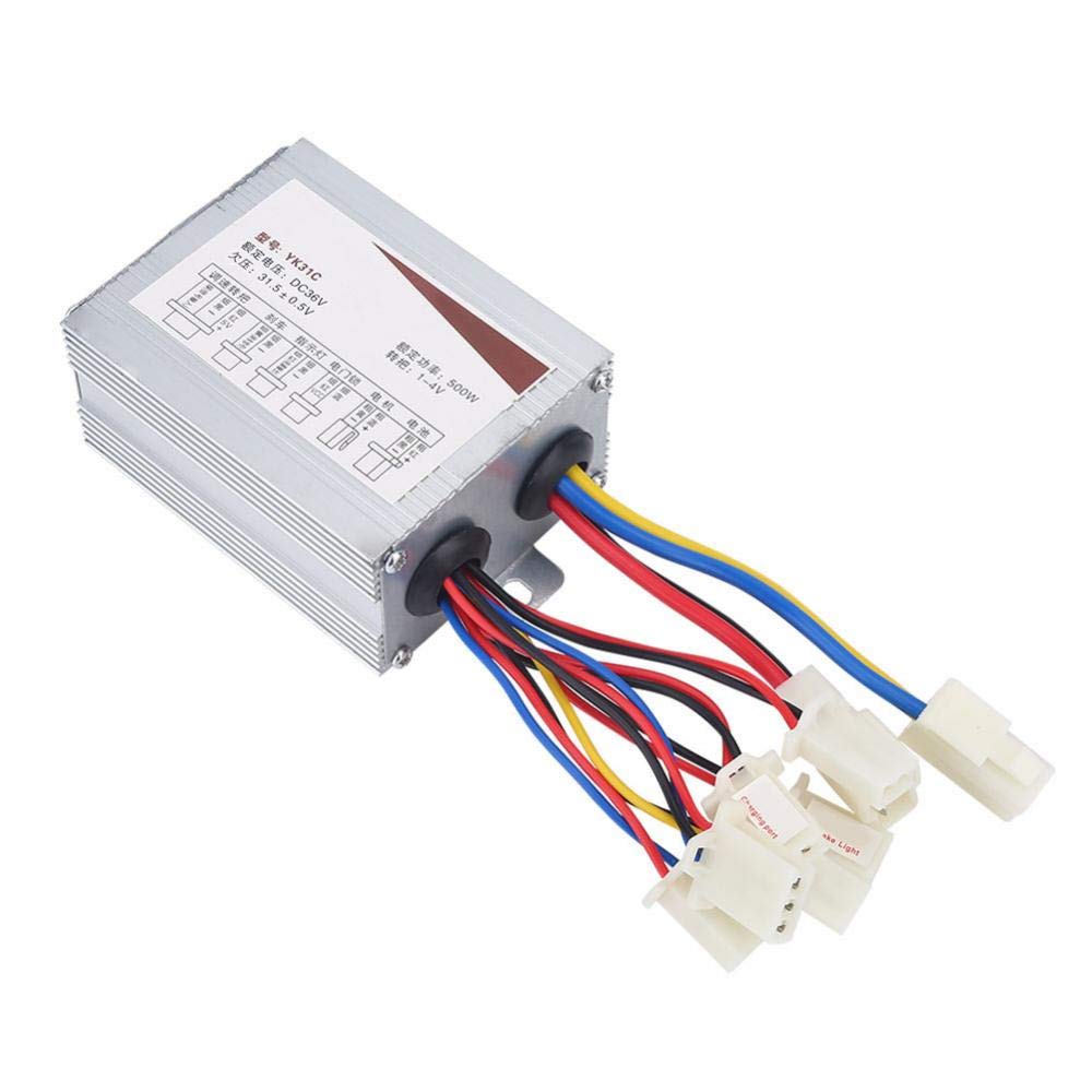 36V 500W Brushless Motor Controller for Electric Scooters & E-Bikes - High Performance DC Speed Controller for Commuting & Outdoor Adventures
