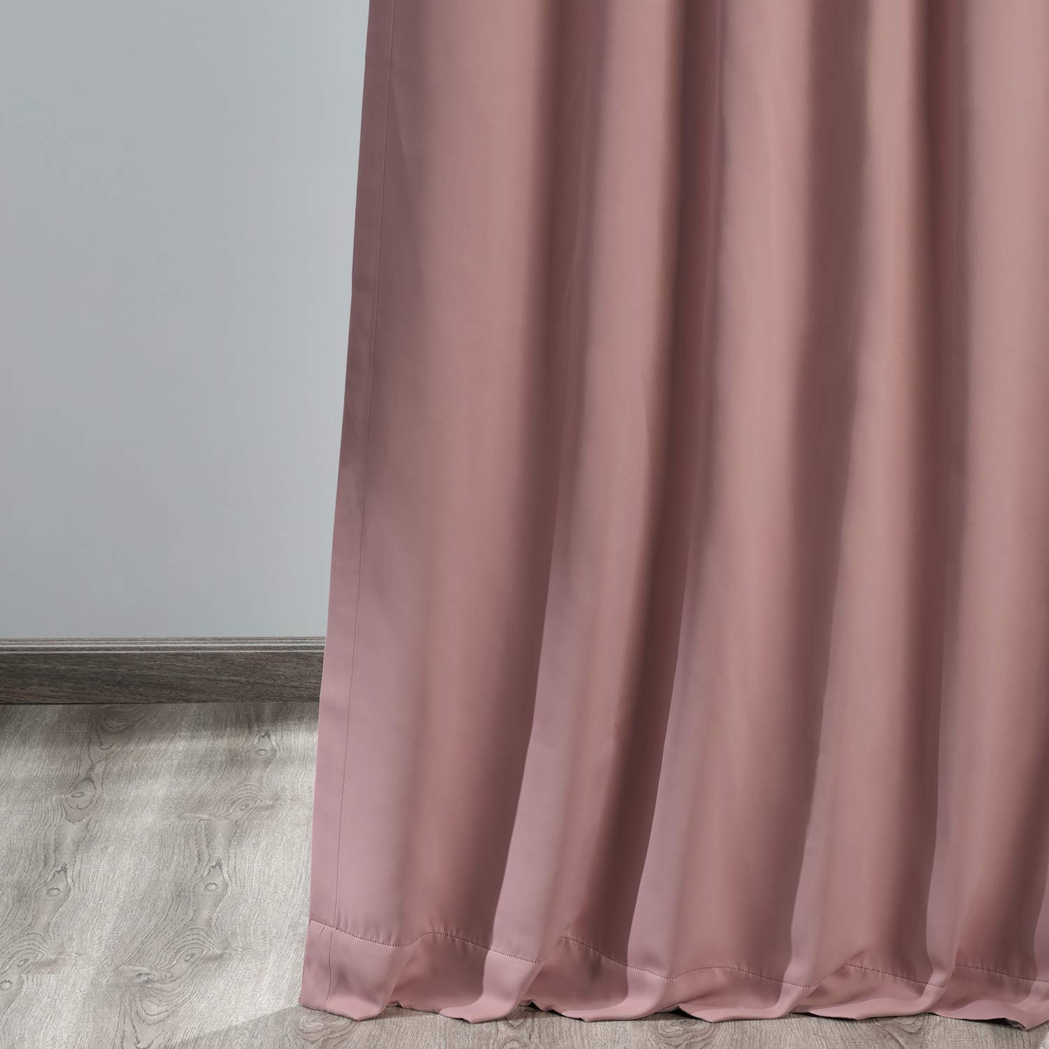 Blackout Curtains 50x108 Inches - Thermal Insulated Room Darkening Drapes for Bedroom & Living Room, Fresco Blush (1 Panel) - Perfect for Home Theater, Nursery & Light Sleepers