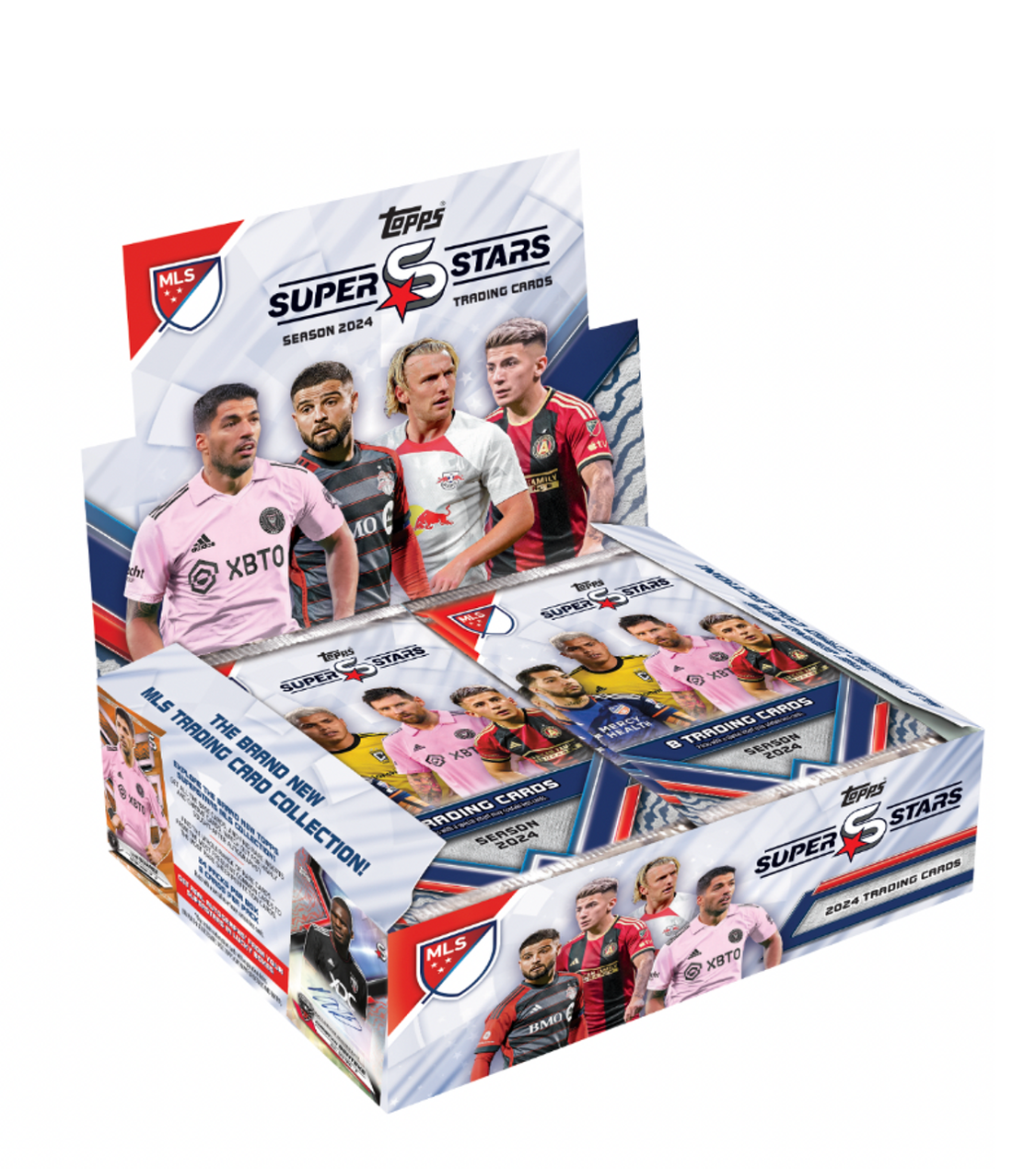 2024 Topps MLS SuperStars Soccer Hobby Box - Collectible Trading Cards for Soccer Fans & Enthusiasts - Perfect for Gifts, Trading, and Display
