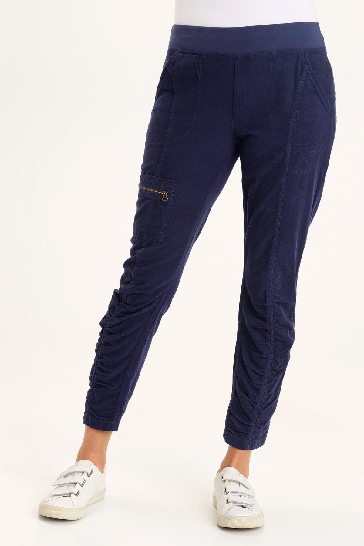 Cord Malanda Pants for Women - Comfortable Stretch High Waisted Trousers for Work, Office & Casual Wear | Perfect for Business, Travel & Everyday Outfits