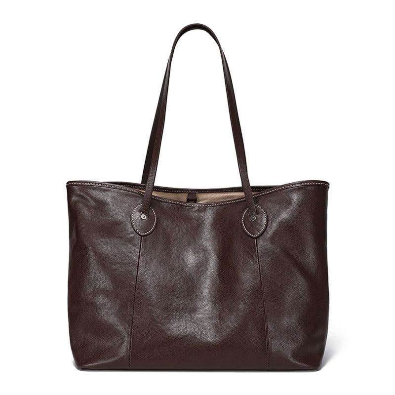Stylish & Durable Leather Tote Bag for Women - Perfect for Work, Travel & Everyday Use | High-Quality Genuine Leather Handbag | Fashionable & Spacious Shoulder Bag