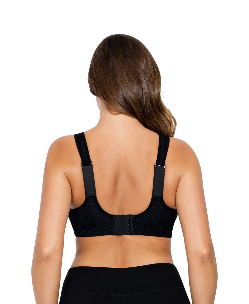 Wire-Free Low Impact Sports Bra for Women - Parfait Breeze Comfortable Yoga & Workout Bra in Black | Perfect for Yoga, Gym, Running & Everyday Wear