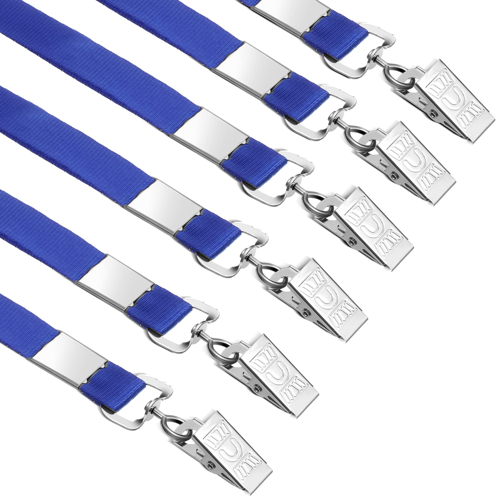 Bulk ID Badge Lanyards with Bulldog Clip - 100pcs for Work & Events