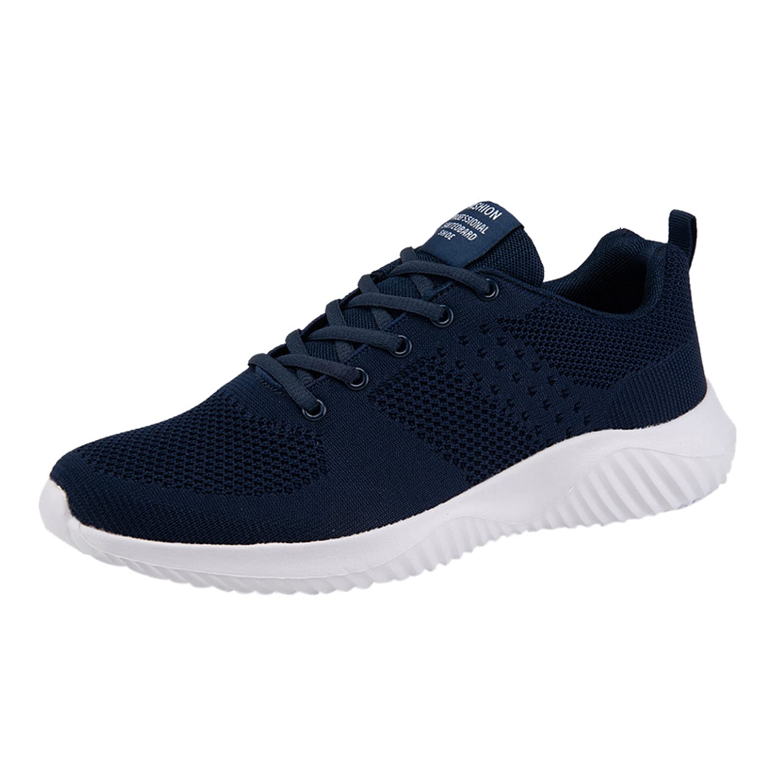 **WASERCE Men's Breathable Mesh Work Sneakers - Lightweight Casual Athletic Shoes for Walking, Running & Gym - Size 12**    *Use Scenarios: Perfect for daily wear, office work, light workouts, jogging, and casual outings.*