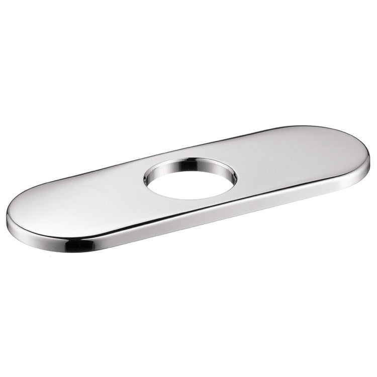 6 1/2 Inch Single Hole Faucet Base Plate - Stainless Steel Sink Mounting Bracket for Bathroom & Kitchen Faucet Installation