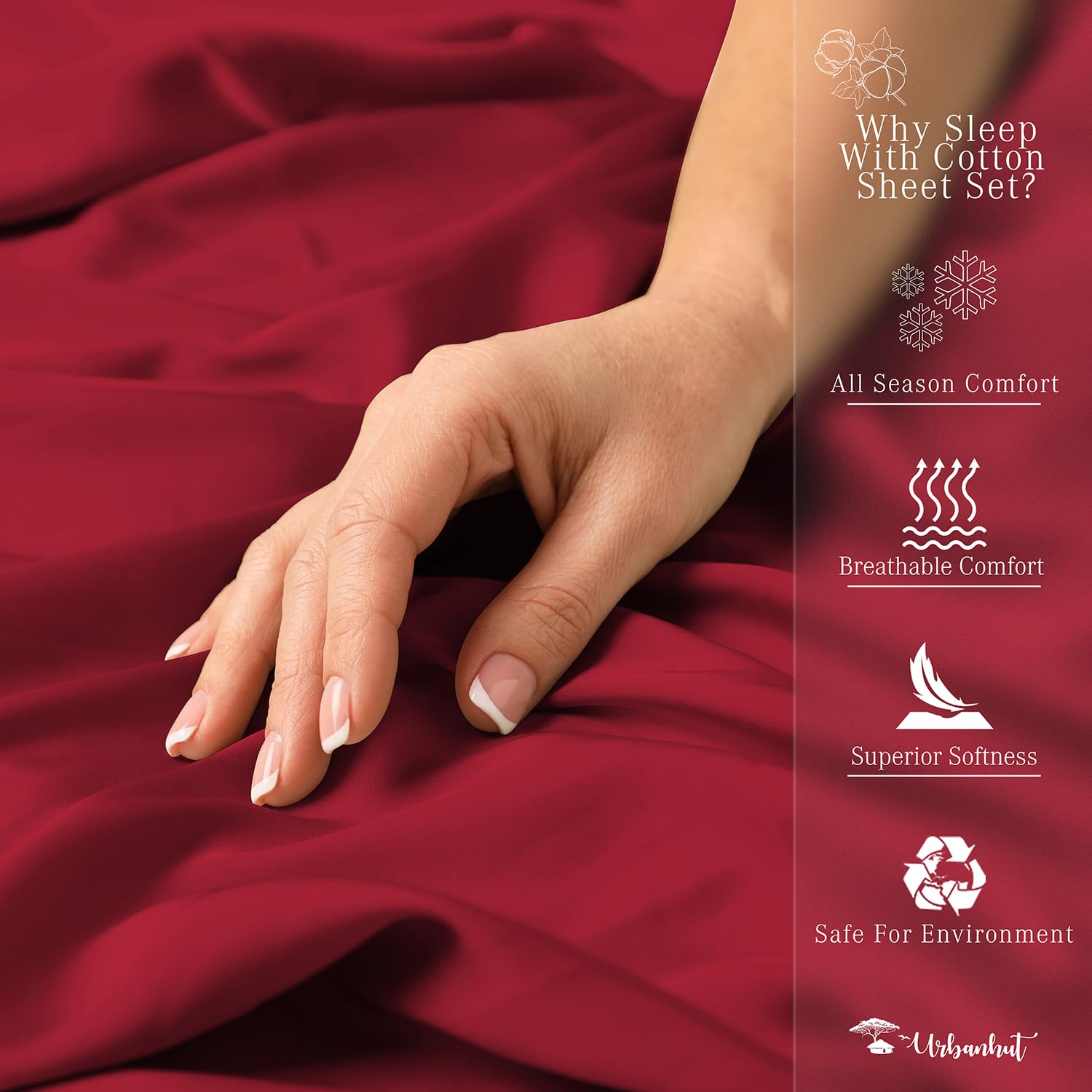 Premium 700 Thread Count Egyptian Cotton Queen Sheet Set - 4Pc Luxury Sateen Weave Bedding with 16