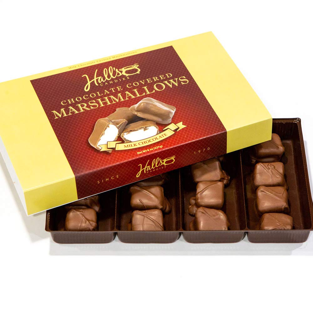 Hall's Milk Chocolate Covered Marshmallows - 8 oz Bag of Delicious Chocolate Marshmallow Treats | Perfect for Baking, Gifts & Snacking