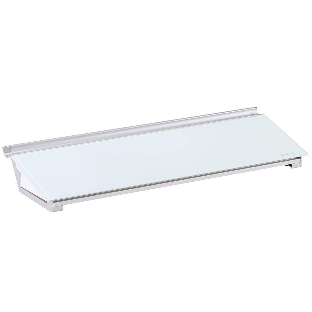 Quartet Glass Whiteboard Desktop Computer Pad with Storage Drawer - 18 x 6 Inches White Dry Erase Surface (GDP186) - Pack of 8 - Perfect for Office Meetings, Home Office Organization & Classroom Teaching