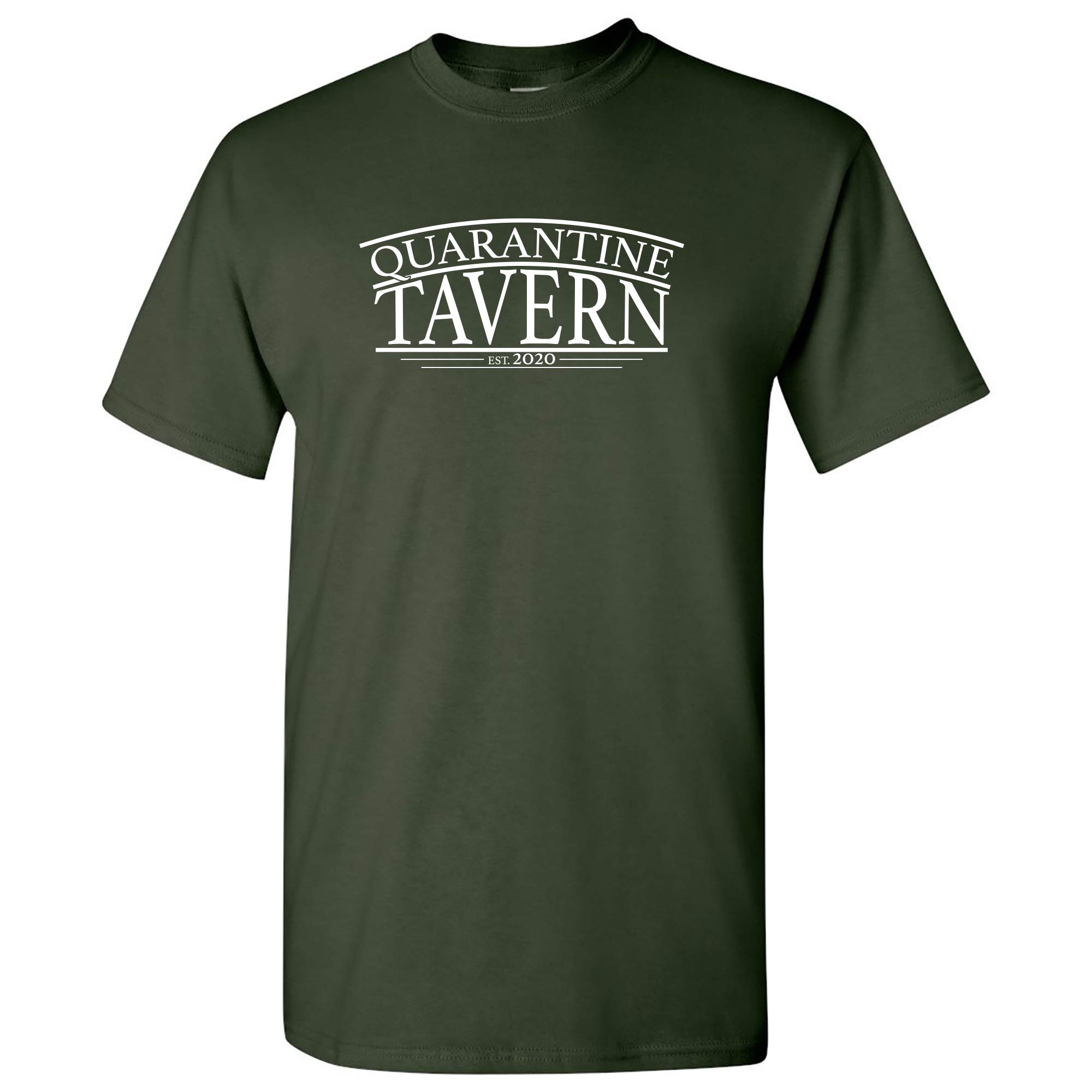 Funny Social Distancing T-Shirt - UGP Campus Apparel Quarantine Tavern Graphic Tee | Perfect for College Students, Online Classes & Pandemic Humor