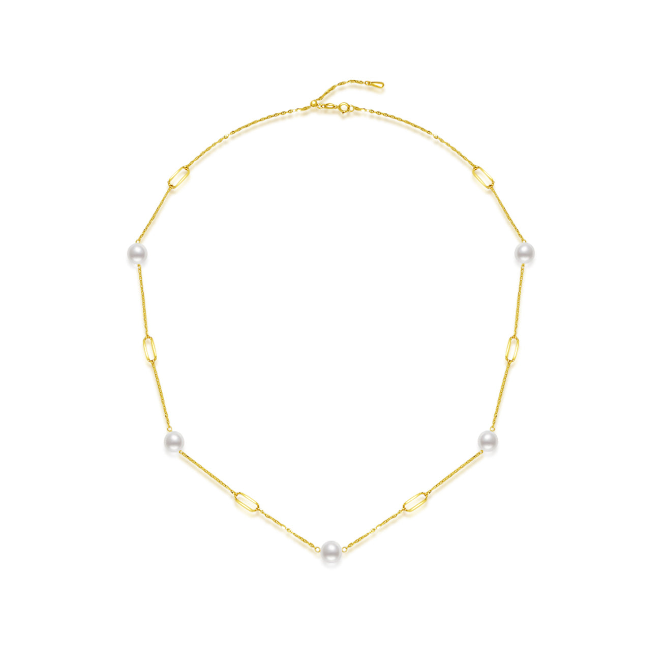 18K Gold Freshwater Pearl Necklace KN00129 - Elegant Jewelry Gift for Women, Brides & Special Occasions | Perfect for Weddings, Anniversaries & Formal Events