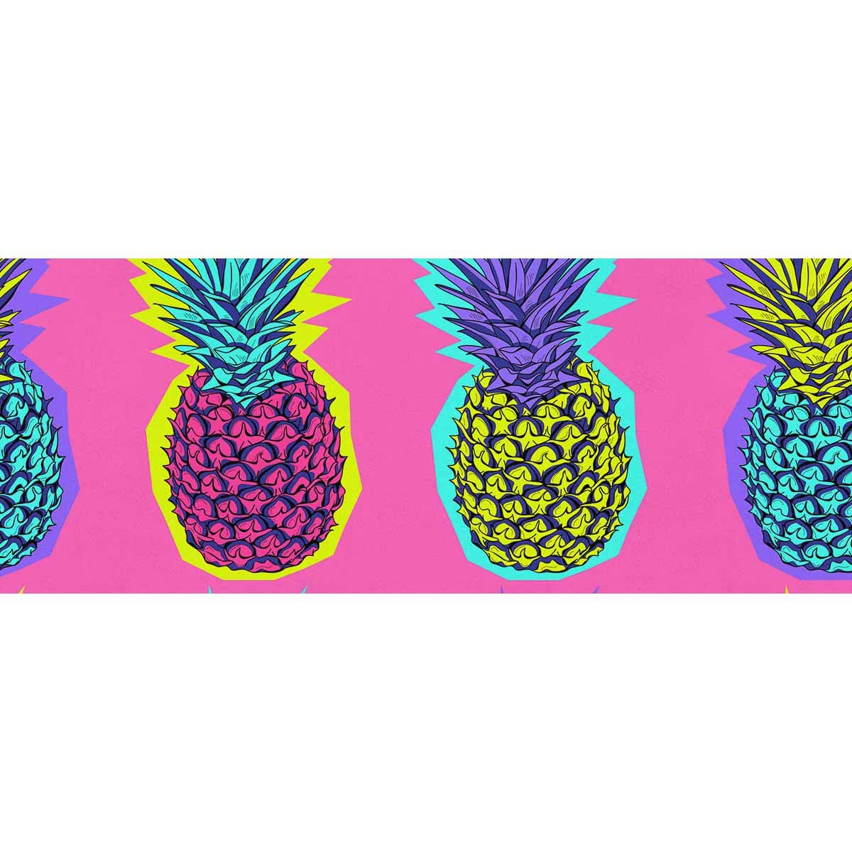 Vibrant Tropical Pineapple Gift Wrapping Paper 58x23 Inches - 5 Rolls for Birthday Presents, DIY Crafts, Holiday Gift Bags & Party Decorations | Waterproof & Tear-Resistant