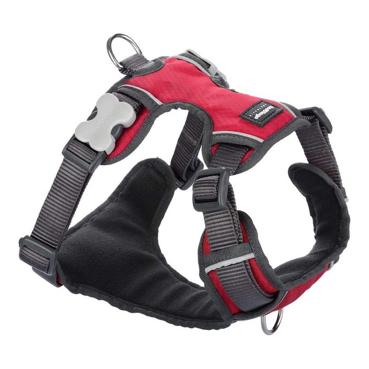 Red Dingo DH-PH-RE-LG Padded Dog Harness Large Size, Adjustable & Reflective for Medium to Large Dogs - Perfect for Walking, Running & Outdoor Adventures
